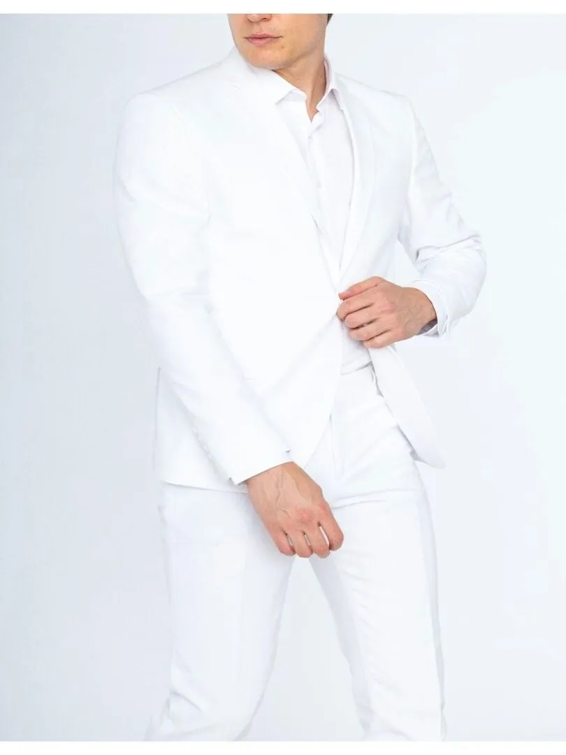 Costume en lin Kebello - Blanc Blanc