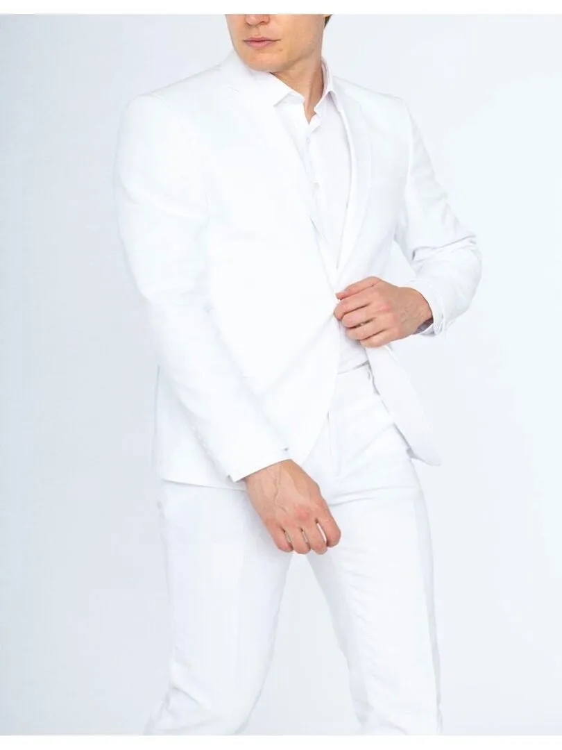 Costume en lin Kebello - Blanc Blanc