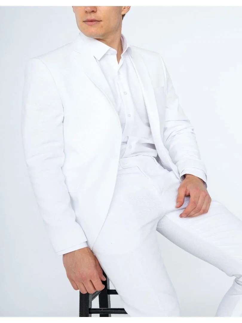 Costume en lin Kebello - Blanc Blanc